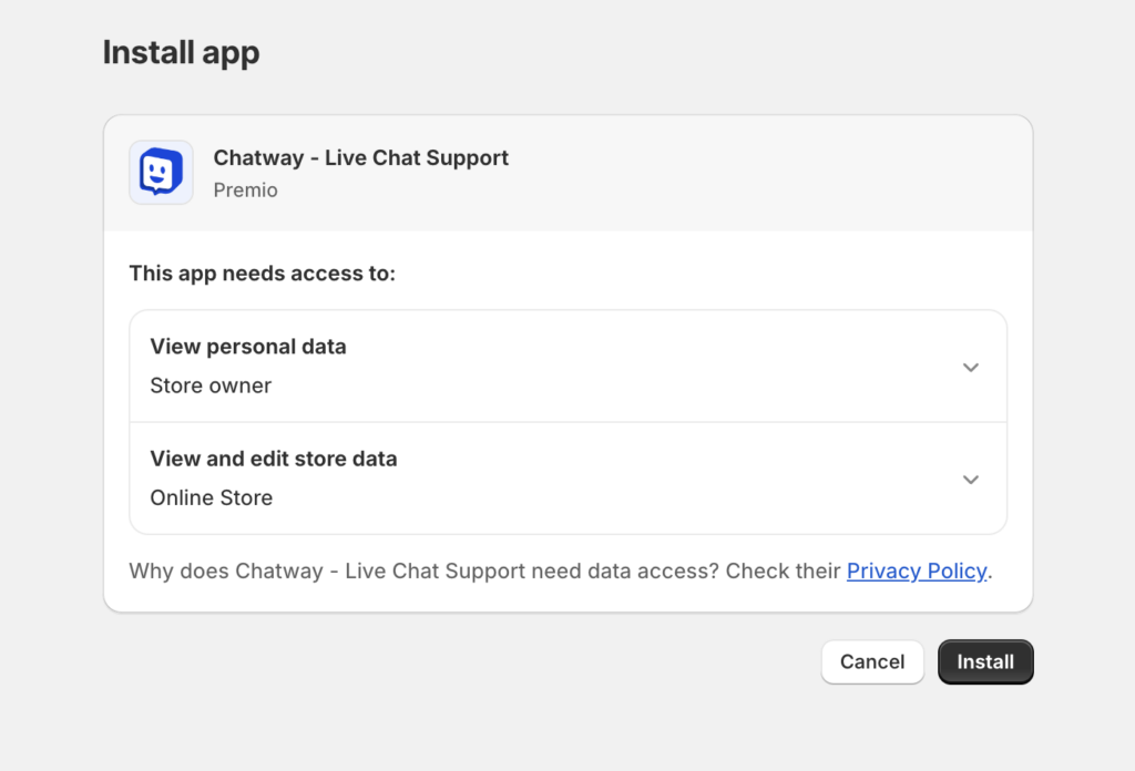Install Chatway App and Access Chatway